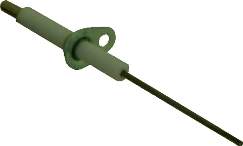 Wolf Überwachungselektrode mit einem langen metallischen Stift und einer Kunststoffummantelung, geeignet für die Verwendung in spezifischen Heizsystemen.